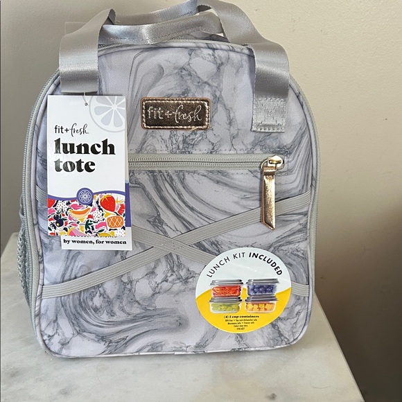 Fit & Fresh Lunch Tote with containers, NWT - Picture 1 of 11